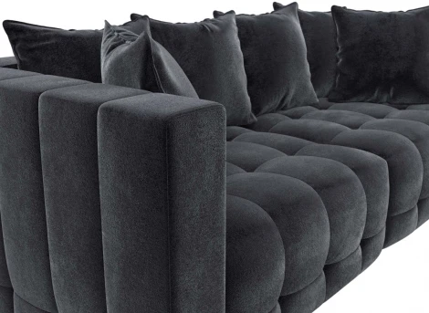 Диван прямой Лига-052 НПБ Лига Диванов (Велюр) арт.128756