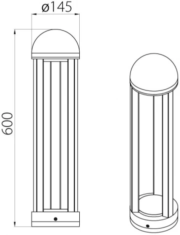 Наземный уличный светильник светодиодный IP54 Natural Concepts Dwell NC-013102RH-60-SB (220V, круглые)