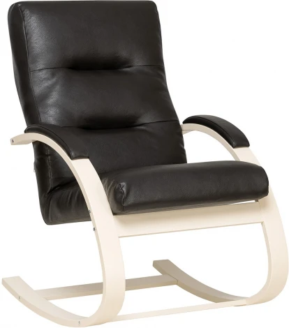 Кресло-качалка Leset Милано (Фанера,Шпон березы/Экокожа) Leset арт.4687203506315