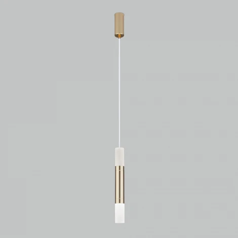 Подвесной светильник Eurosvet Axel 50210/1 LED золото (220V, на проводе, круглые)