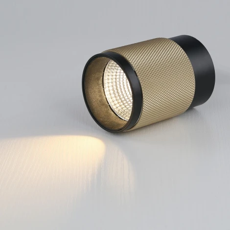 Точечный накладной светильник iLedex Delta 1955-10W-3000K-36 BK+BR (220V, круглые)