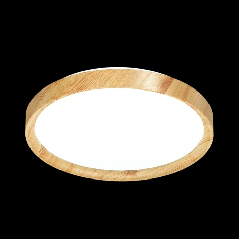 Настенно-потолочный светильник Sonex Woodi 3019/DL (LED, 220V, пульт управления, управление смартфоном, умный дом - LampSmart, круглые, IP43)