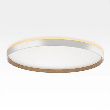 Настенно-потолочный светодиодный светильник IP40 Citilux Etalon CL750500R Белый+Бук с пультом и RGB подсветкой