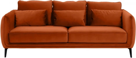 Диван Amsterdam трехместный ОГОГО (арт.342348), (Ткань/Оранжевый)