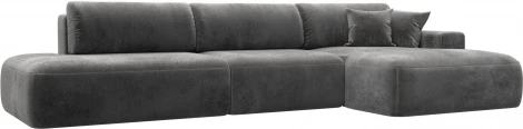 Диван угловой Лига-036 НПБ Модерн Лонг правый угол Лига Диванов (Велюр) арт.127757