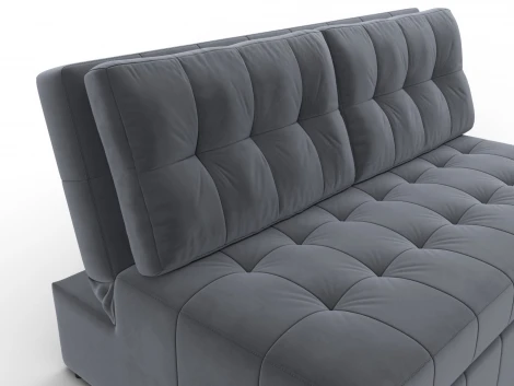 Диван прямой Лига-107 (140) (ЛДСП,Брус,Фанера,Велюр/Серый) Лига Диванов 134909