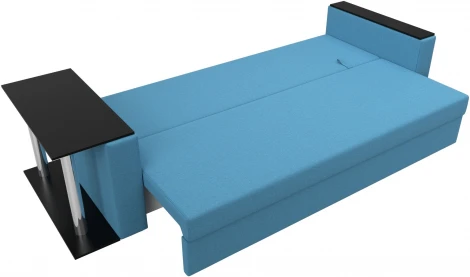 Диван прямой Атланта Лайт со столом слева Лига Диванов (Рогожка) арт.126163L