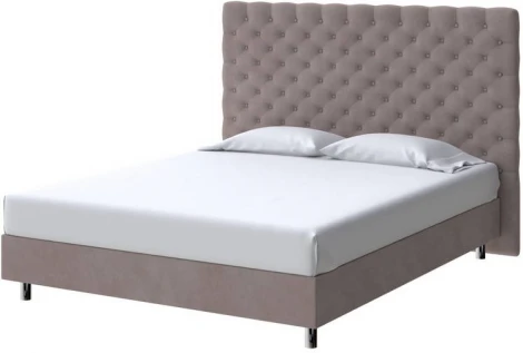 PROxSON Кровать Paris Boxspring Standart (Ткань: Велюр Monopoly Капучино (297)) 140x200