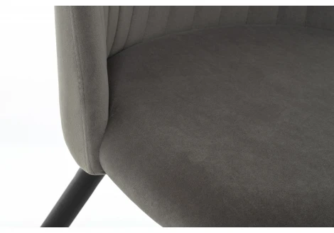 Стул Woodville на металлокаркасе Gabi 1 dark gray / black 15111