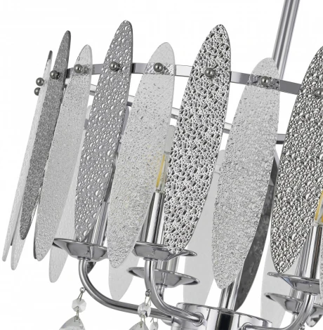 Подвесная люстра хрустальная на штанге Arte Milano Sorrento-4309 374309/6/350/470 CR (220V)