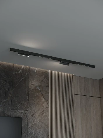 Трековая система в сборе накладная однофазная 48V Hesby Lighting ElDeko HSBL_kompl_E007_NI2B3K
