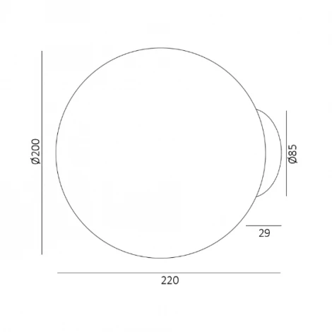 Настенно-потолочный светильник накладной Donolux Munich DL18031G9Bronze 200 под лампу G9 IP54