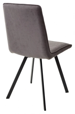 Стул PAINT, цвет B28 Темно-серый, велюр / черный каркас