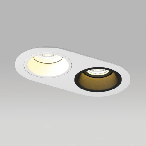 Встраиваемый светильник под LED модуль/ламп МR16 Lightstar Domino D6560607WBMOD (220V)