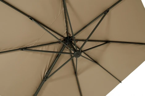 "Римини" зонт уличный 3х4м на боковой алюминиевой опоре, тент бежевый 4SIS TA010-Super-3х4m beige