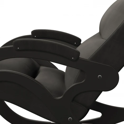 Кресло-качалка Каула экокожа Eva 6, каркас венге Mebelik арт.008795