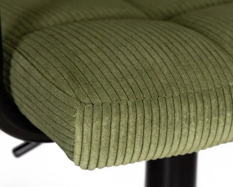 Набор 2 шт стул барный DOBRIN KRUGER ARM BLACK (зеленый вельвет (LAR-E2041-7))