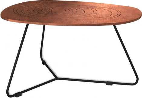 Столик журнальный Sheffilton SHT-CT52-3 кариф/черный муар