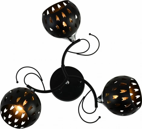 Потолочная люстра на штанге Reluce 01314-0.3-03 BK+CR (220V)