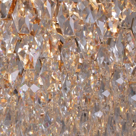 Подвесная люстра хрустальная Reluce 00995-0.4-10L MX GD