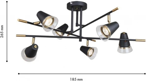 Потолочная люстра на штанге F-Promo Trandy 4618-6C