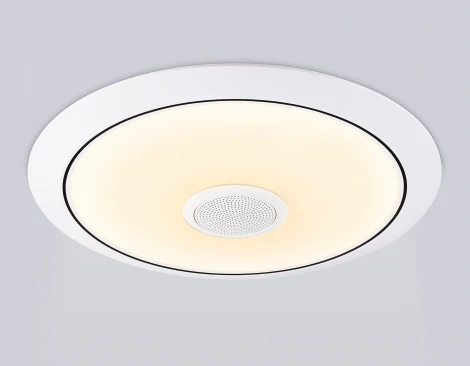 Потолочный светильник круглый светодиодный с пультом (Bluetooth-динамик, Ночной режим, С таймером) Ambrella Orbital FZ710