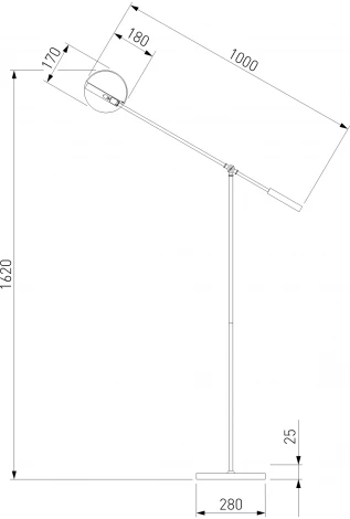 Торшер Eurosvet Grazia 01142/1 золото (220V)