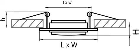 Встраиваемый точечный светильник Lightstar Singo 011601 (220V)