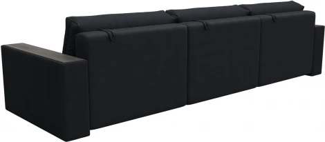 Диван прямой с декором Лига-049 НПБ Лонг Лига Диванов (Замша) арт.128442