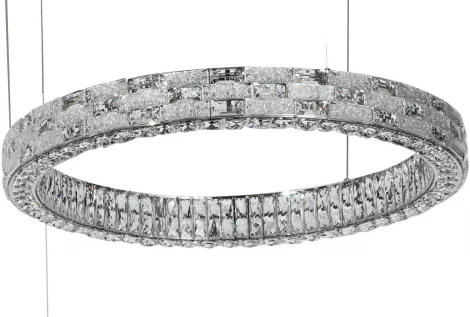 Подвесной светильник светодиодный Stilfort Gabbana 4014/09/03P (регулировка яркости, 220V, хрусталь, пульт управления, на тросе, кольцо)