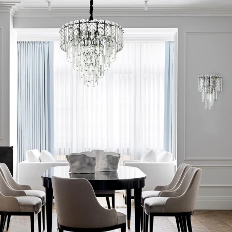 Подвесная люстра хрустальная Modelux MODELUX ML.20210.10R CR