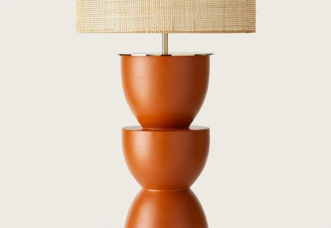 Настольная лампа золотой металл, белый абажур Aromas del Campo Metric NAC117 Shiny Gold + 801011/41