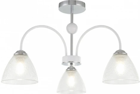Потолочная люстра на штанге Arte Milano Napoli 321410/3 CR+WH (220V)