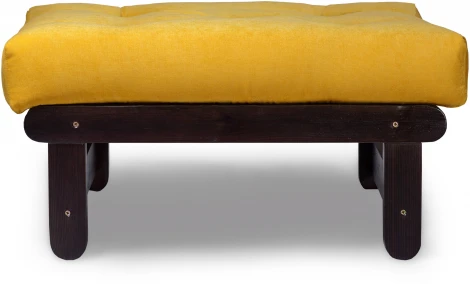Пуф Arsko Сламбер венге желтый вельвет