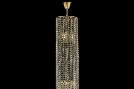 Потолочная люстра каскадная водопад Arti Lampadari Stella E 1.3.20.105 G (220V, хрусталь)