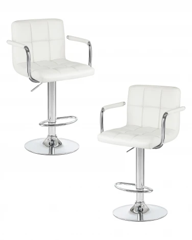 Набор 2 шт стул барный DOBRIN KRUGER ARM (белый)