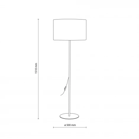 Торшер зеленый TK Lighting Dalum 16228