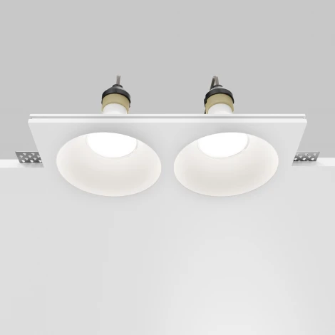 Встраиваемый светильник Maytoni Technical Gyps Modern DL129-GU10-02-W