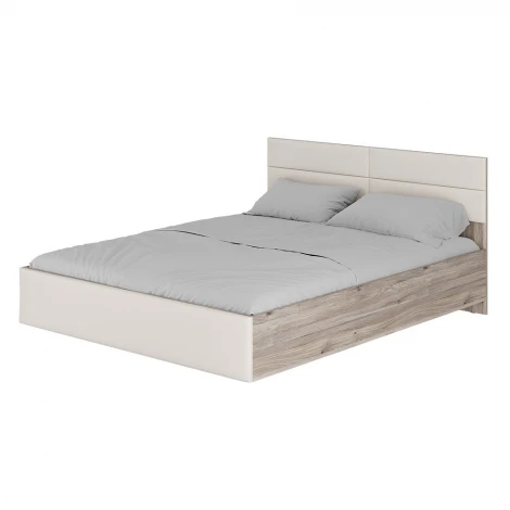 Кровать БТС с подъёмным механизмом Урбан КР-18 160х200, Дуб смоки, Кашемир