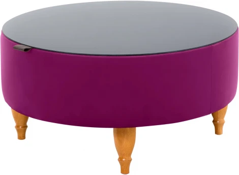 Стол журнальный Italia ОГОГО (арт.339988), (ЛДСП/Фиолетовый)