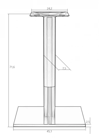 Подстолье обеденное DOBRIN VALENTINO
