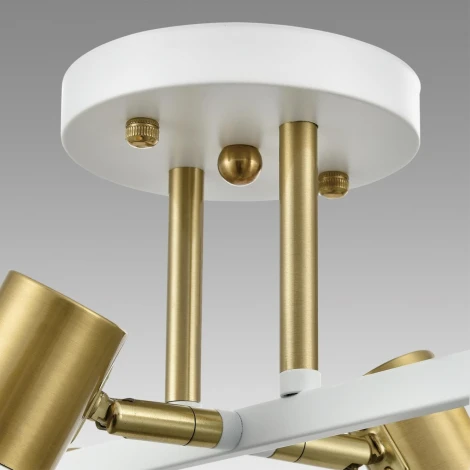 Потолочная люстра на штанге Lumion Anriya 8045/6C белый, латунь/белый металл/металл Е14 6*40W 220V