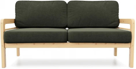 Диван Arsko прямой Бергер Б сосна велюр зеленый