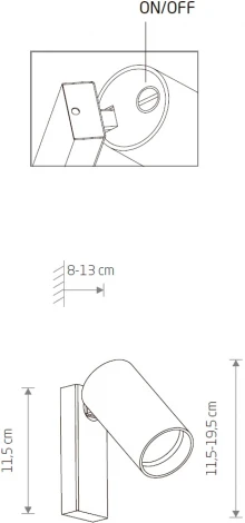 Спот светодиодный с выключателем Mono 7808 Nowodvorski (220V, для чтения)