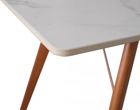 Стол обеденный обеденный JET CERAMIC прямоугольный 120*80 (Дерево бук, Темный орех )