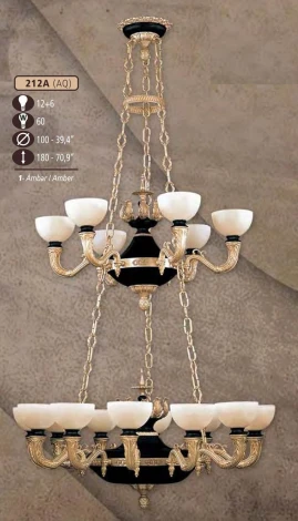 Riperlamp 212A/12+6 AQ AMBER