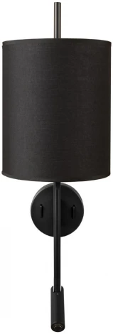 Бра для чтения Loft It Ritz 10253W/B Black (220V, выключатель, круглые)