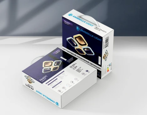 Потолочная люстра Ambrella Acrylica FA4375 (регулировка яркости, LED, 220V, пульт управления)