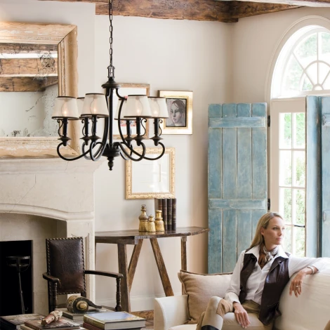 Подвесная люстра Plymouth HK-PLYMOUTH6 Hinkley (220V, на цепи)