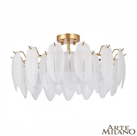 Потолочная люстра на штанге Arte Milano Rim 315009/D600 BS (220V, перо)